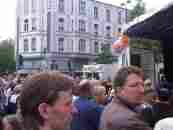 Provvisorische Wechselstube um die neue W&auml;hrung �Bon� einzutauschen